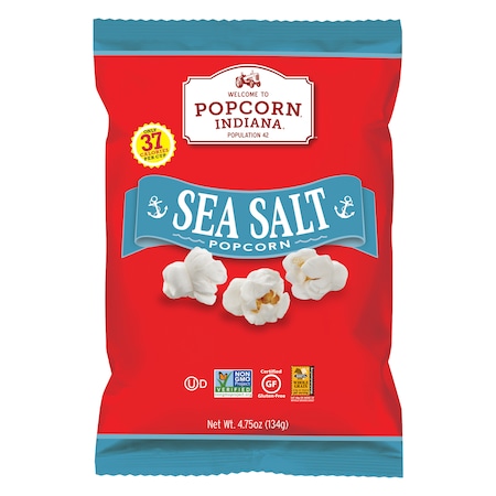 Popcorn Indiana Popcorn Sea Salt 4.75 oz., PK12 8435710040